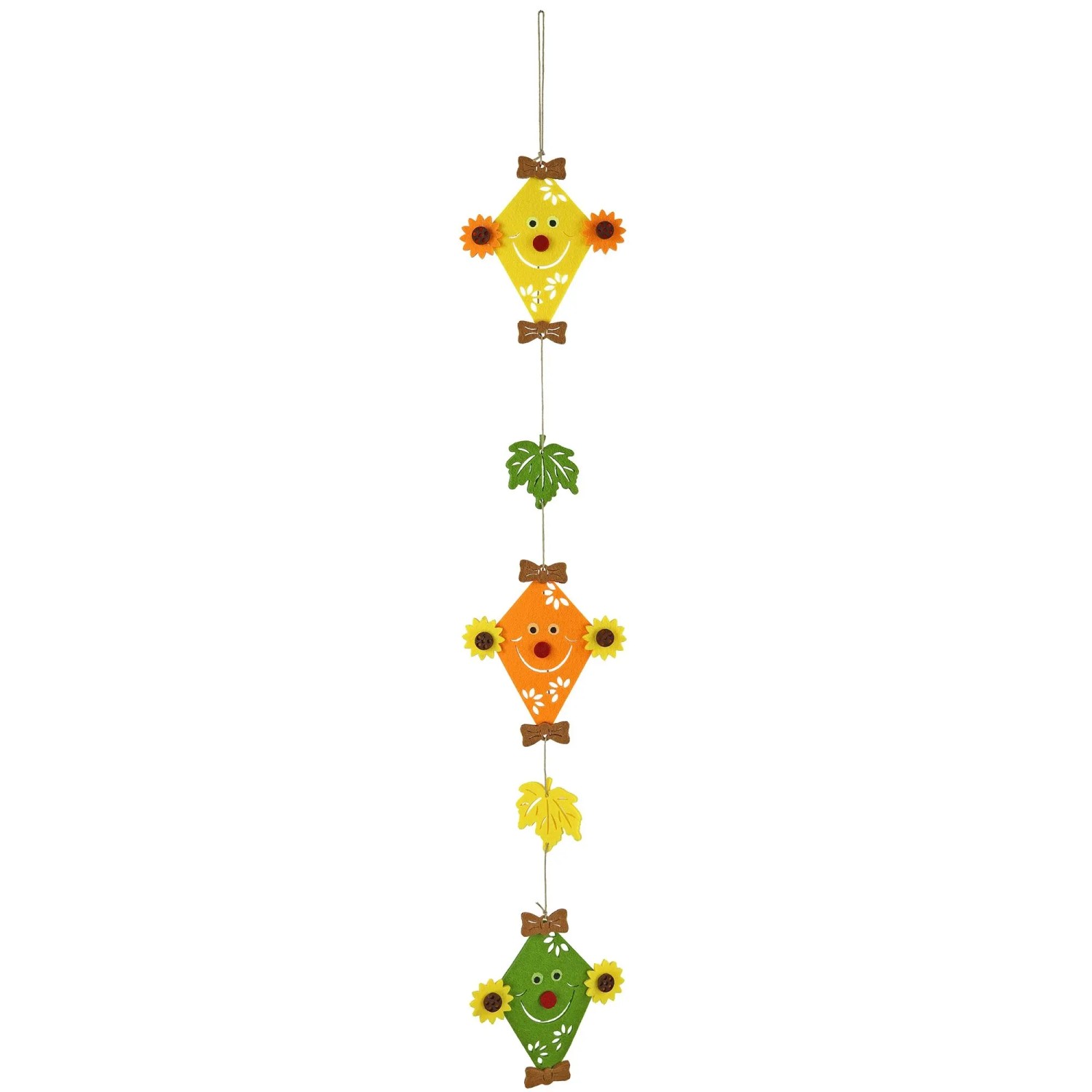 Plstěný závěsný drak, vícebarevný, 72 cm