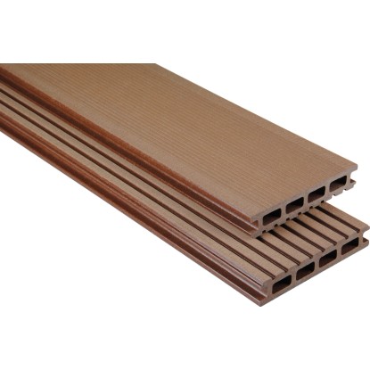 KOVALEX Terasové prkno WPC EXKLUZIV kartáčované hnědé 26 x 145 mm - metráž