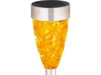 OBI LED solární svítidlo s trnem Donati žluté