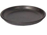Mega Collections Miska pod květináč Glazed Saucer matná černá pr. 20 cm