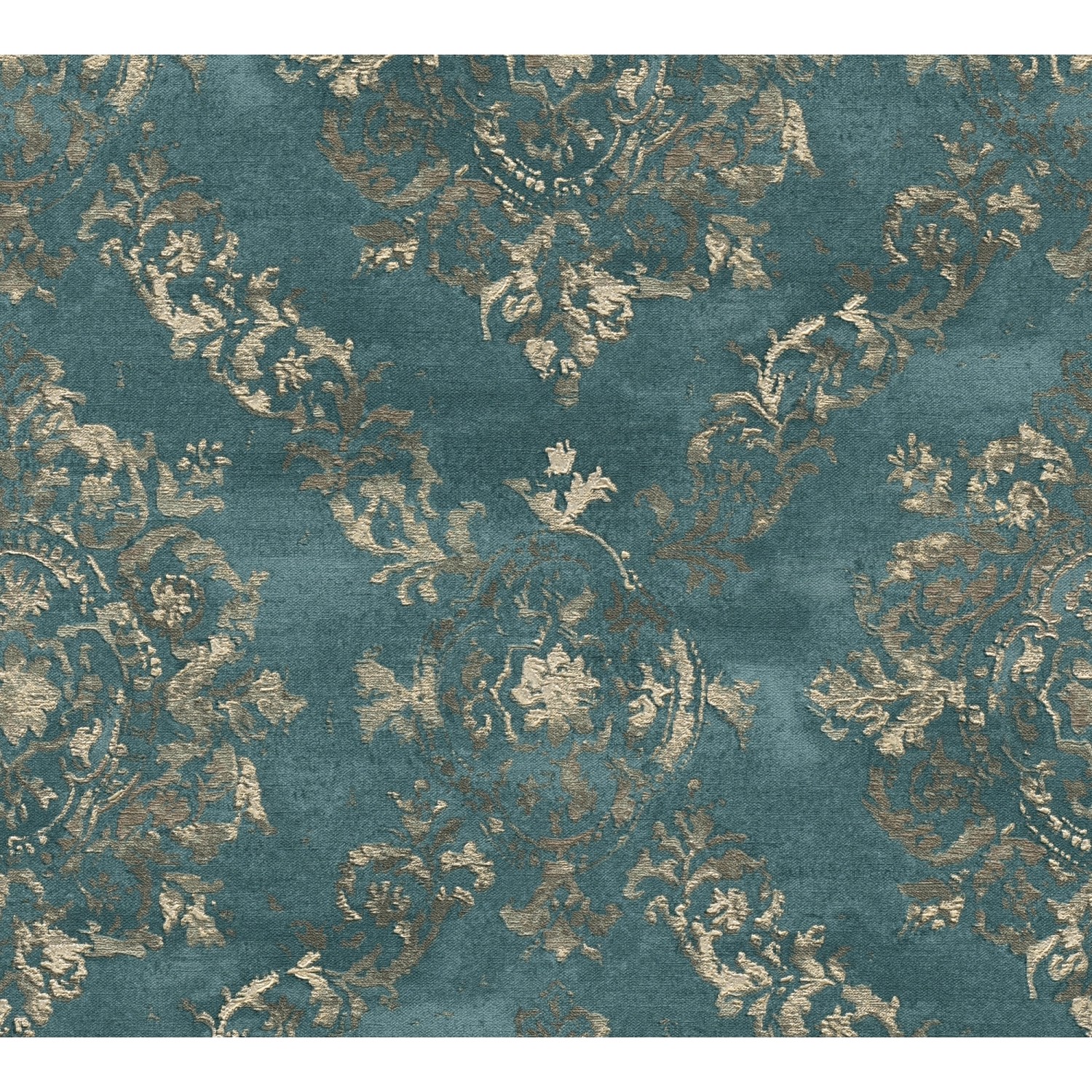 A. S. Creation Vliesová tapeta My Home My Spa vzorovaná modro-zelená