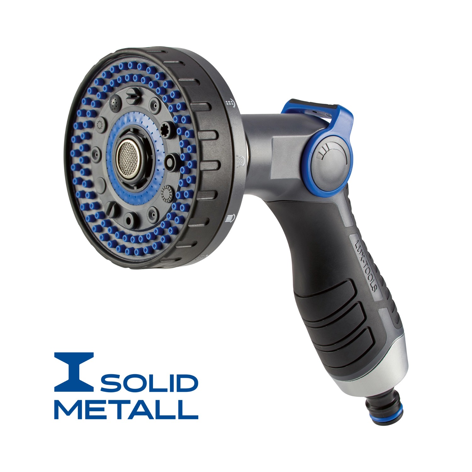 LUX Multifunkční zahradní sprcha 10 variant rozstřiku