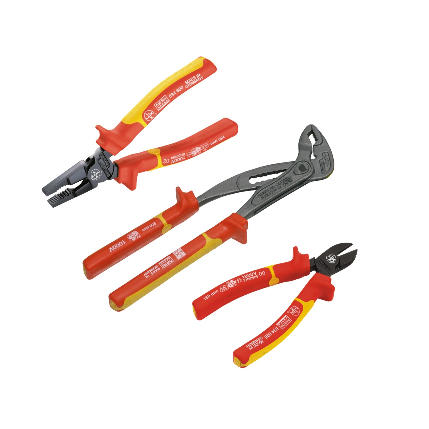 LUX Sada kleští 1000 V 3dílná Comfort