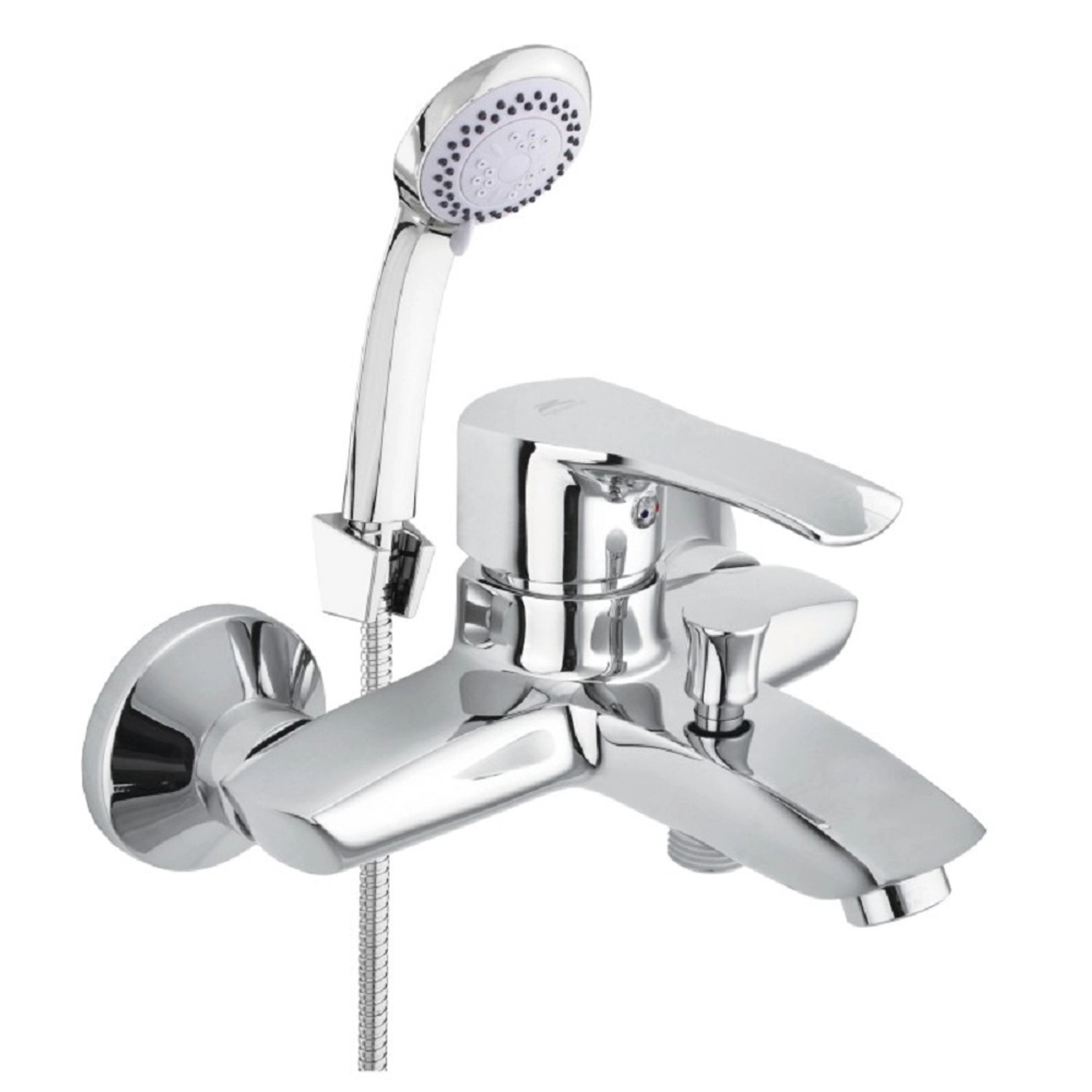 Rubineta Nástěnná vanová baterie Trento-10/K s příslušenstvím, 150 mm, chrom