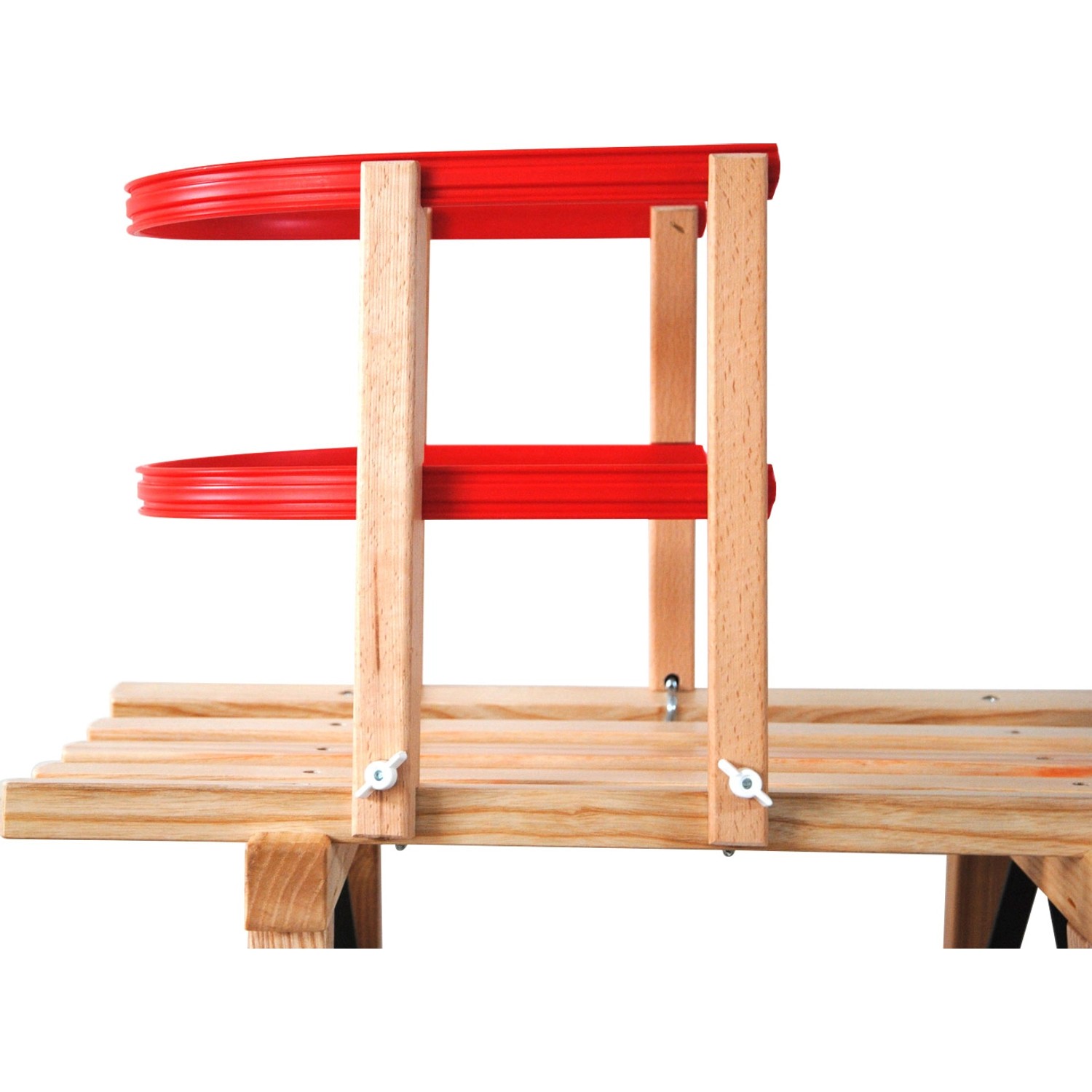 Dřevěná ohrádka na sáňky modrá/hnědá FSC