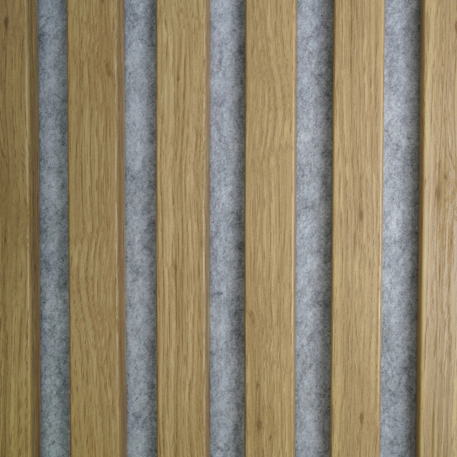 ASKO Designový akustický panel dub přírodní/šedá plsť 20 x 400 x 2600 mm