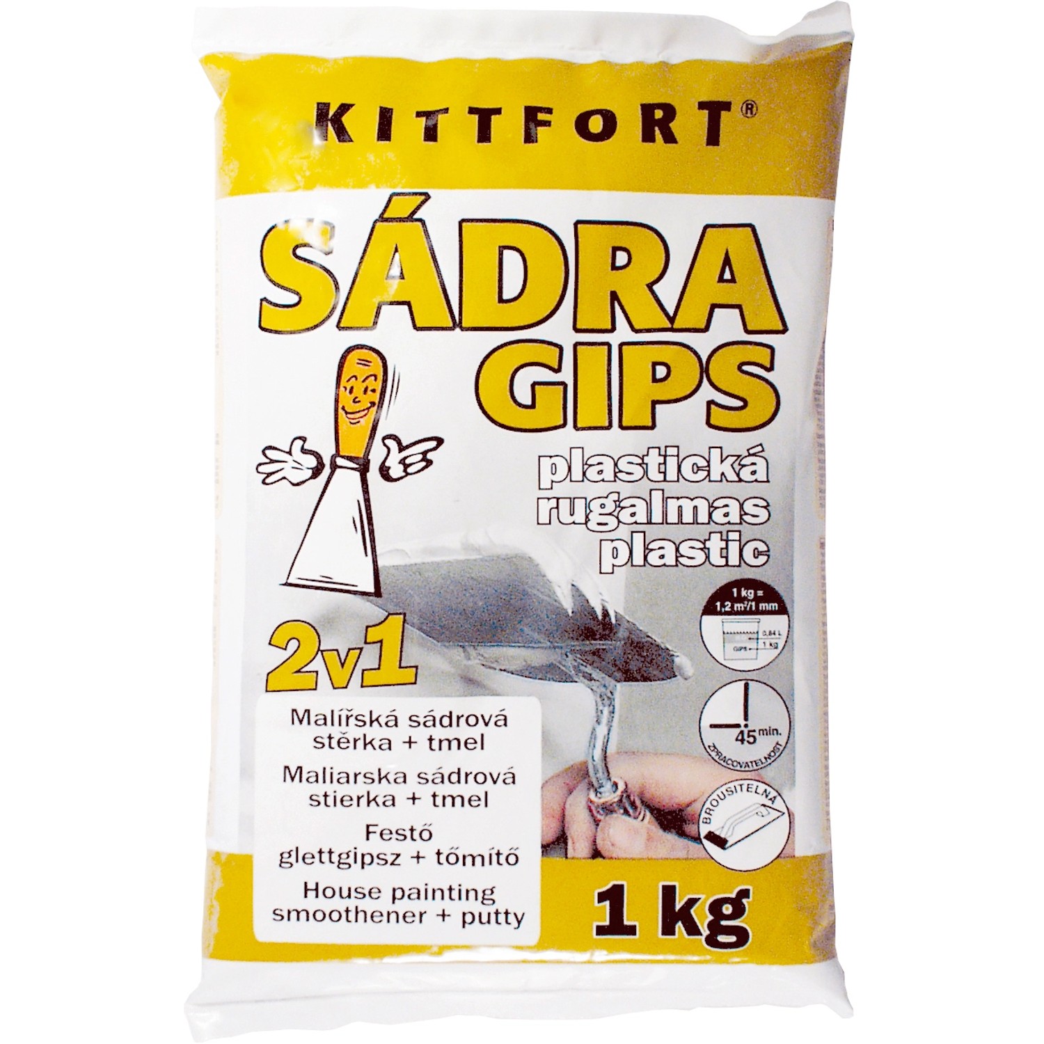 Kittfort Sádra plastická 1 kg