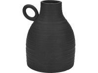 Kameninová váza Ancient Secrets černá, 13,2 x 12,7 x 16,5 cm