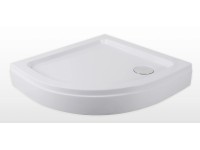 Sanotechnik Sprchová vanička s krytem P28W, čtvrtkruh, akrylát, 80 x 80 x 15 cm