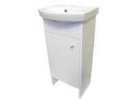 A-Interiéry Koupelnová skříňka Zoe 40 New P/L s keramickým umyvadlem 40 cm, bílá