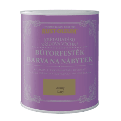 Rust-Oleum Barva na nábytek, metalíza zlatá, 750 ml
