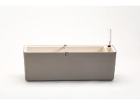 Plastia Samozavlažovací truhlík Berberis taupe + béžová 19,7 x 59 x 19,5 cm