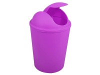 MSV Odpadkový koš s výklopným víkem Ako, violet, 5,5 l