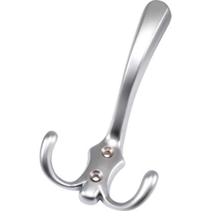 Hettich Nástěnný háček na kabáty Classic 1, zinek vzhled hliníku, 77 x 125 x75mm