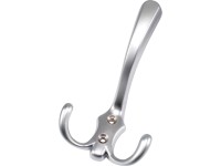 Hettich Nástěnný háček na kabáty Classic 1, zinek vzhled hliníku, 77 x 125 x75mm Hettich Nástěnný háček na kabáty Classic 1, zinek vzhled hliníku, 77 x 125 x75mm