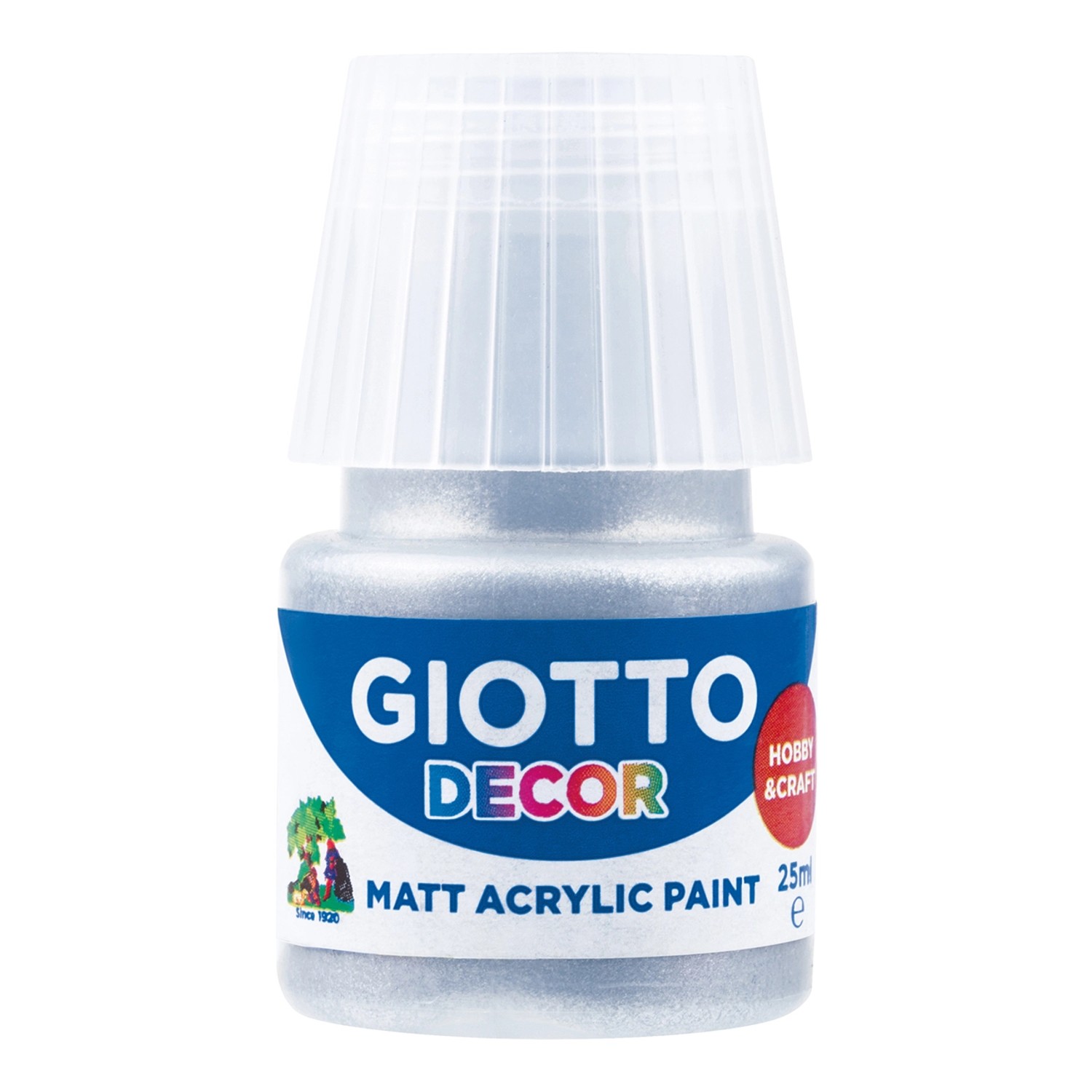 Akrylová barva Giotto Decor matt 25 ml - stříbrná