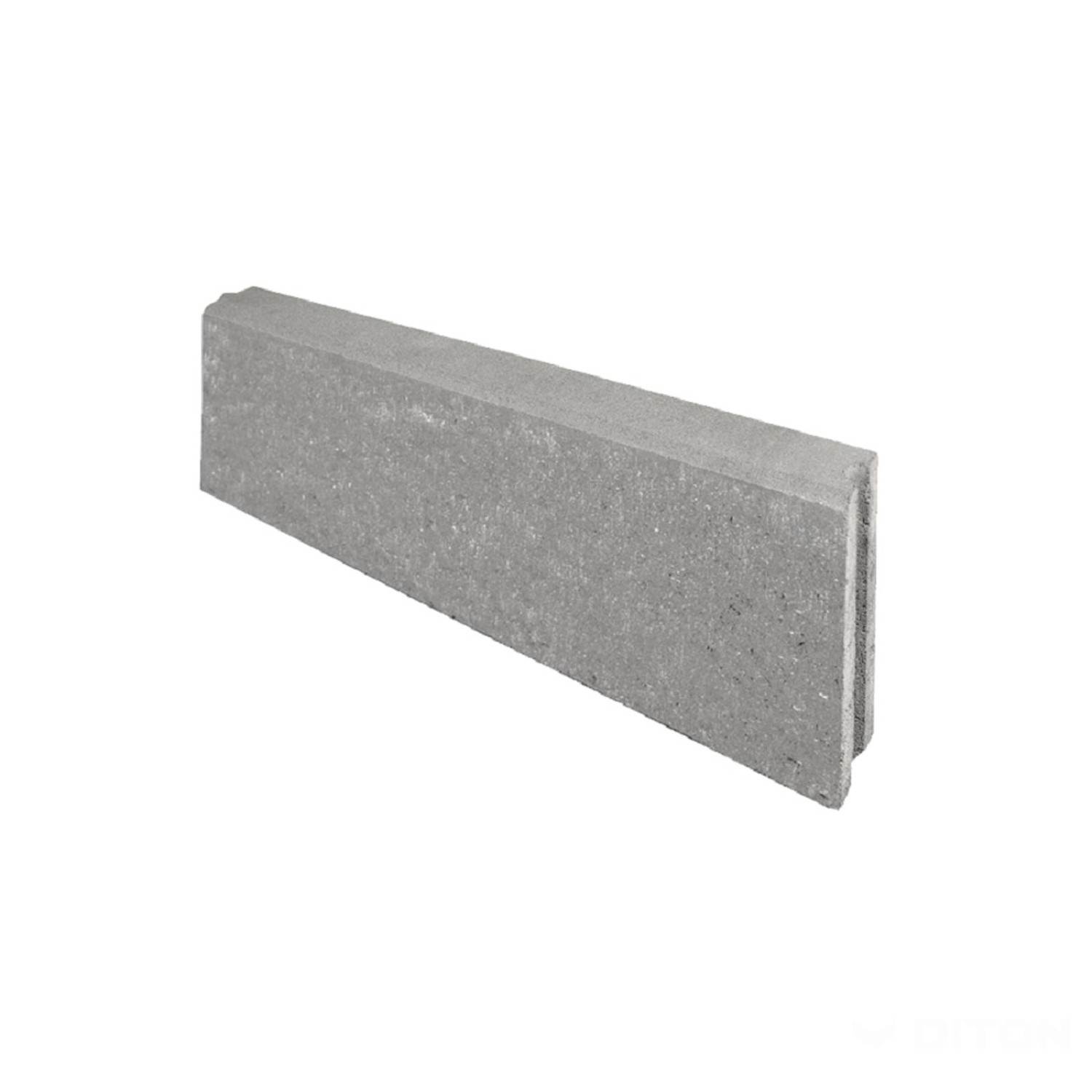 DITON Záhonový obrubník půlka přírodní 50 x 5 x 15 cm