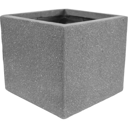 A.H.G. Květináč Fibre Clay Sandstone s drenážním otv., šedá, 43 x 43 x 41 cm