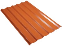 Weckman Ocelový trapézový plech W-20/685 B, cihlová červená, 1200 x 776 x 0,5 mm