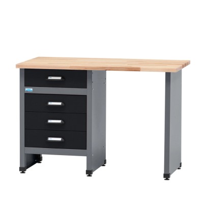 Küpper Dílenský pracovní stůl 12539, 4 zásuvky (12 cm) 84 x 120 x 60 cm
