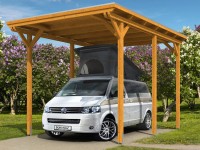 Skan Holz Přístřešek na auto Emsland Caravan ALU, dub světlý, 404 x 604 cm