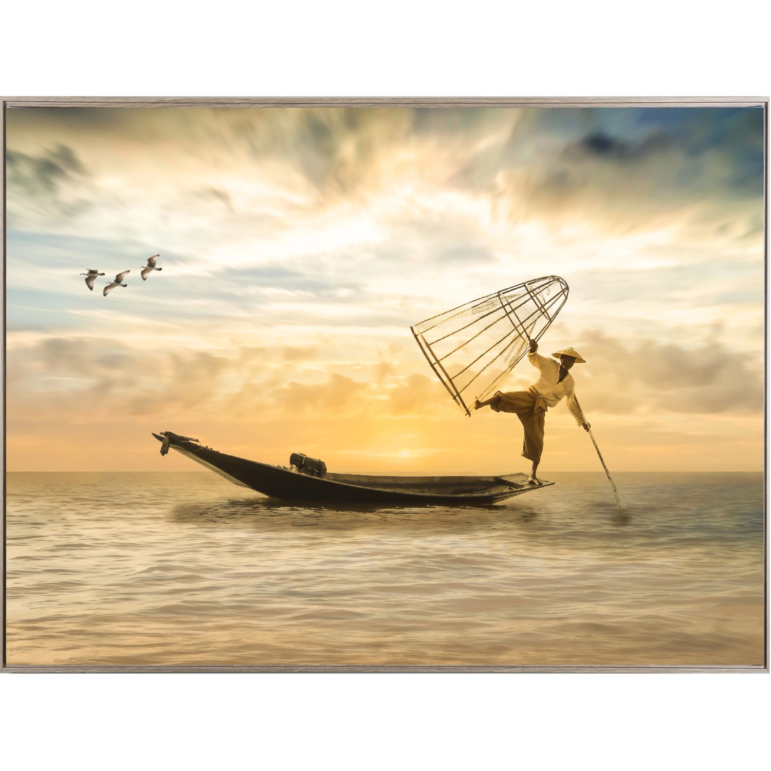 Bondecor Zarámovaný obraz Shadow Free 59 x 84 cm