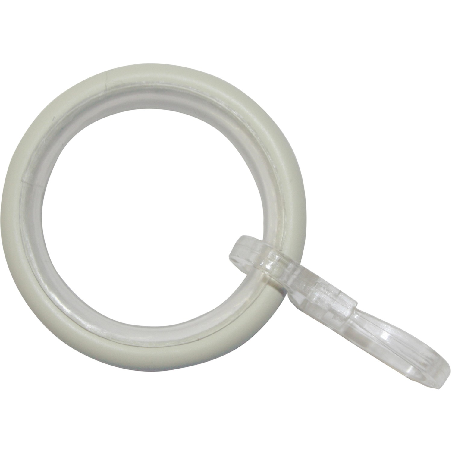 Gardinia Záclonové kroužky Elba s kluznou vložkou Ivory 12 cm x 3 cm