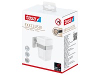 tesa Sklenička na kartáček Exxclusiv nerezový vzhled