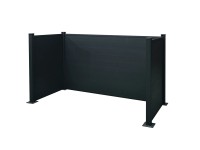 Floraworld Hliníková zástěna pro 3 popelnice MA3, antracit, 210 x 100 x 122 cm