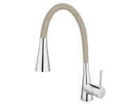 Novaservis Stojánková dřezová baterie Ferro Flexi 70720 béžové rameno a sprška