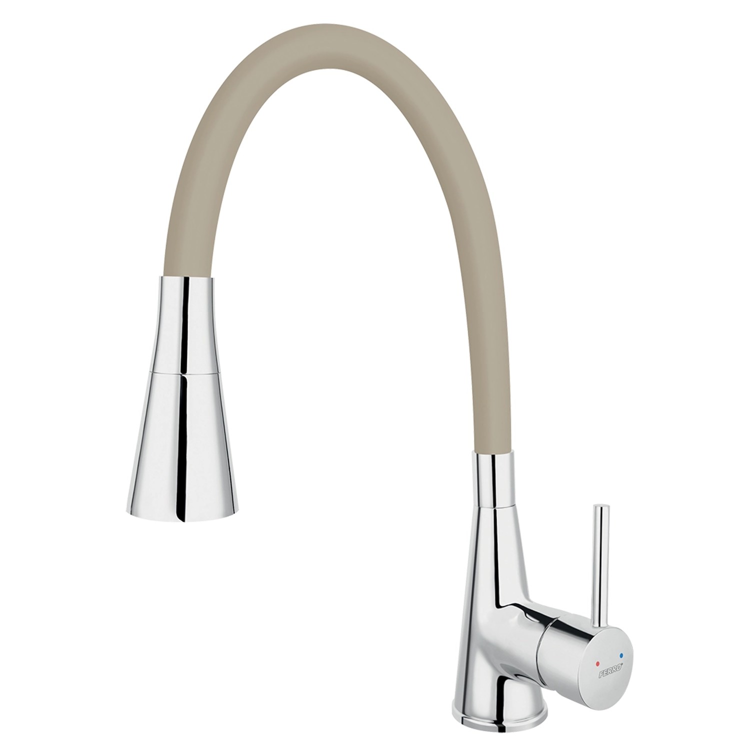 Dřezová baterie Novaservis se silikonovým ramínkem béžová/chrom 70720,0BE