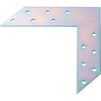 Rohový spojovací úhelník pozinkovaný bílý 150 mm x 150 mm x 35 mm