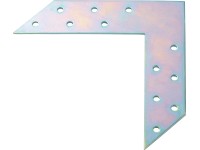 Rohový spojovací úhelník pozinkovaný bílý 150 mm x 150 mm x 35 mm
