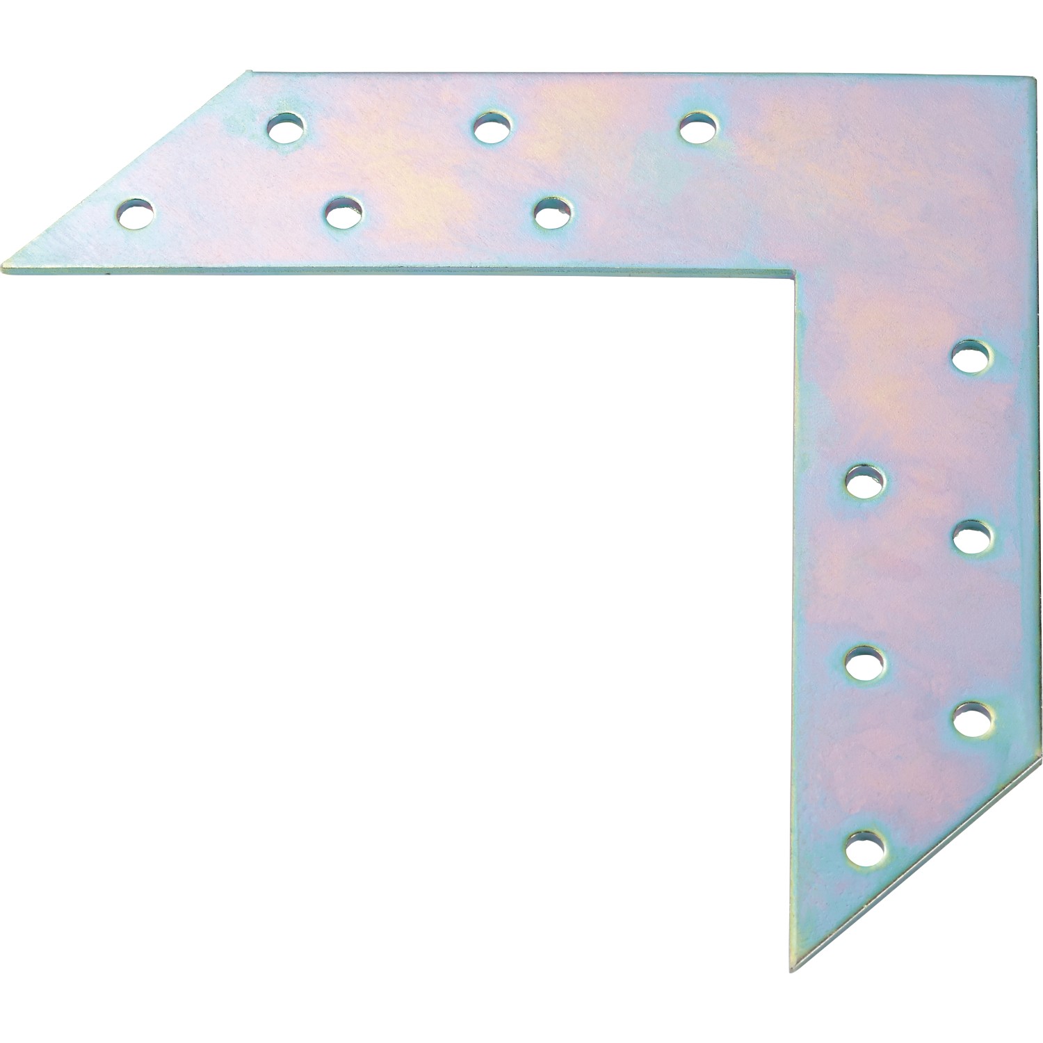 Rohový spojovací úhelník pozinkovaný bílý 150 mm x 150 mm x 35 mm