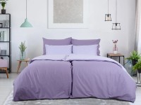 B.E.S. Oboustranné bavlněné povlečení fialová/levandule 140 x 200/70 x 90 cm B.E.S. Oboustranné bavlněné povlečení fialová/levandule 140 x 200/70 x 90 cm