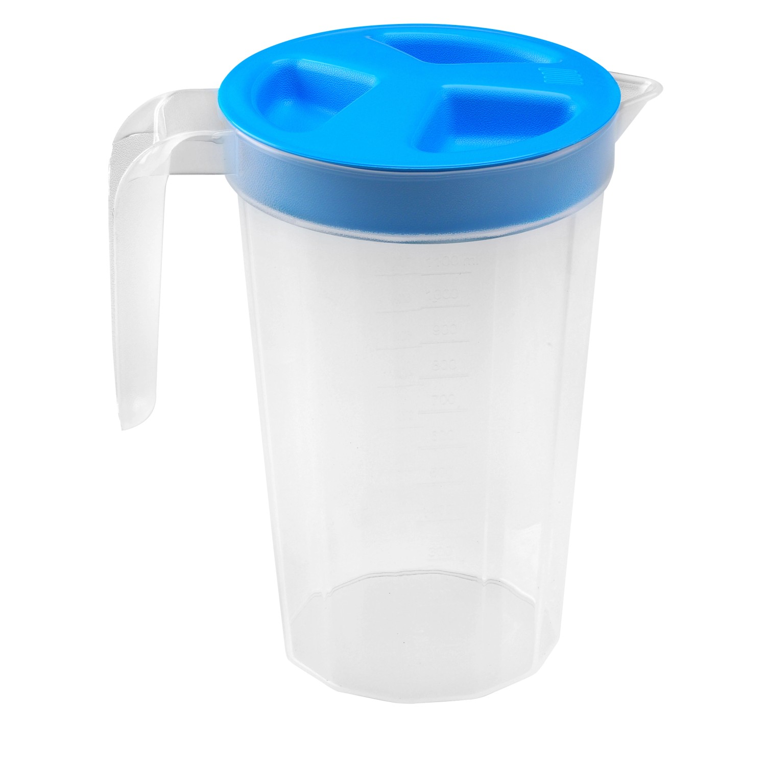 Odměrka s víkem plastová 1,1 l, 12,5 x 19 cm