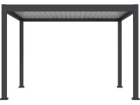 Floraworld Pergola s elektrickými lamelami, antracit, 400 x 300 cm