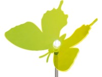 OBI LED solární svítidlo s trnem Martelli motýl žlutý