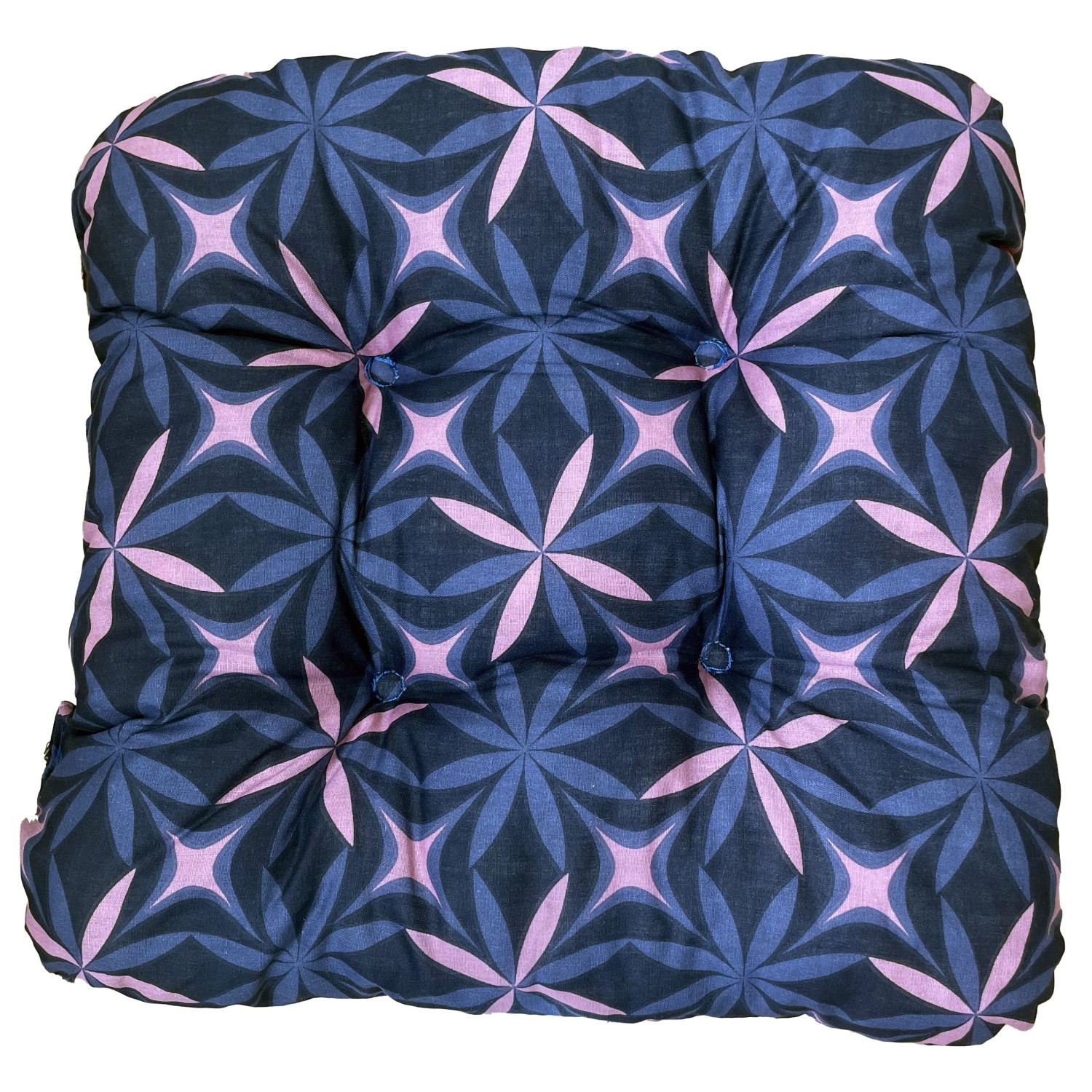 VOG Podsedák květy modré/růžové 38 x 38 x 7 cm