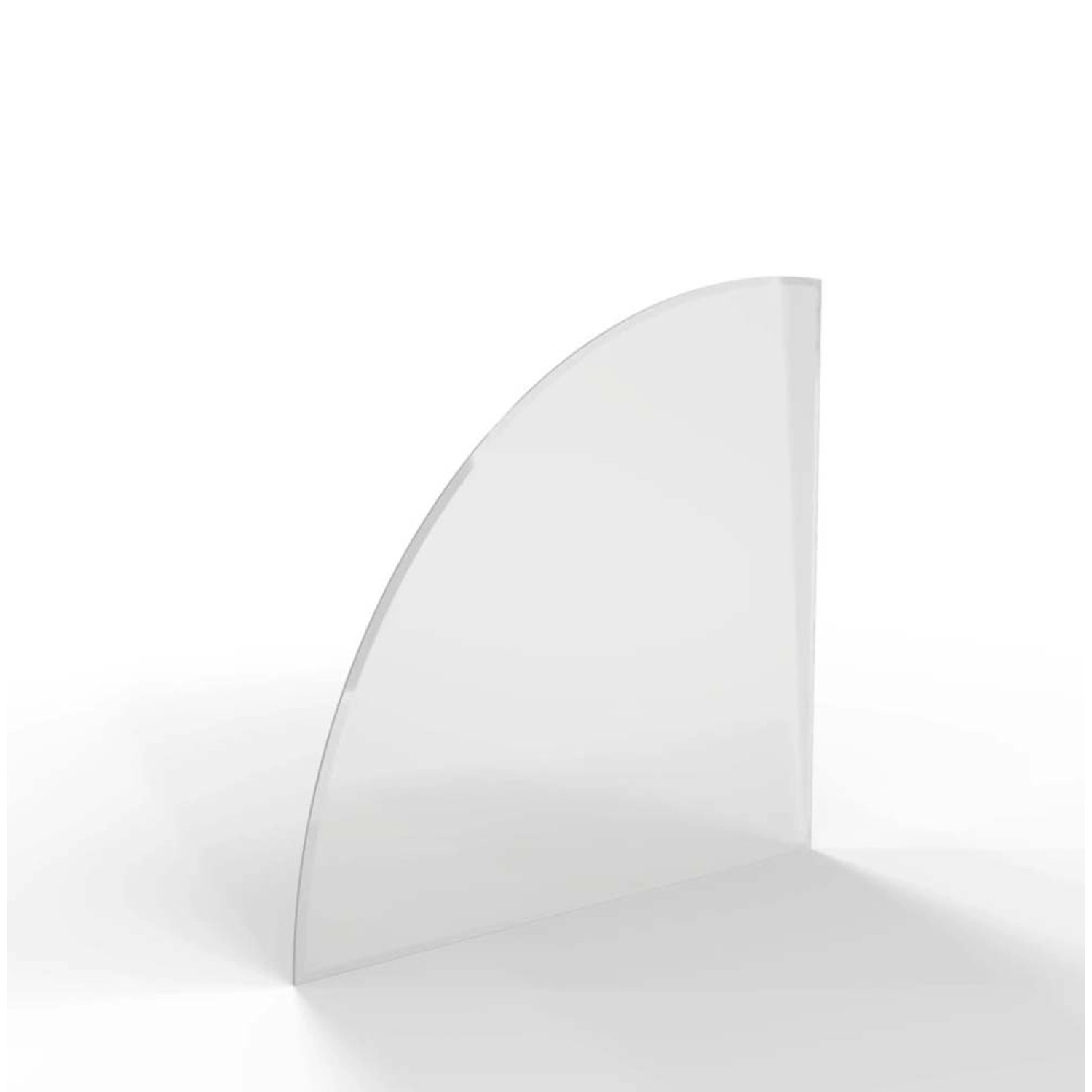 HS Flamingo Sklo pod kamna výseč, čiré, 1000 x 1000 x 6 mm