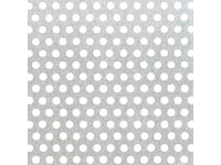 Děrovaný plech kulaté děrování, přírodní, 250 x 500 x 0,8 mm