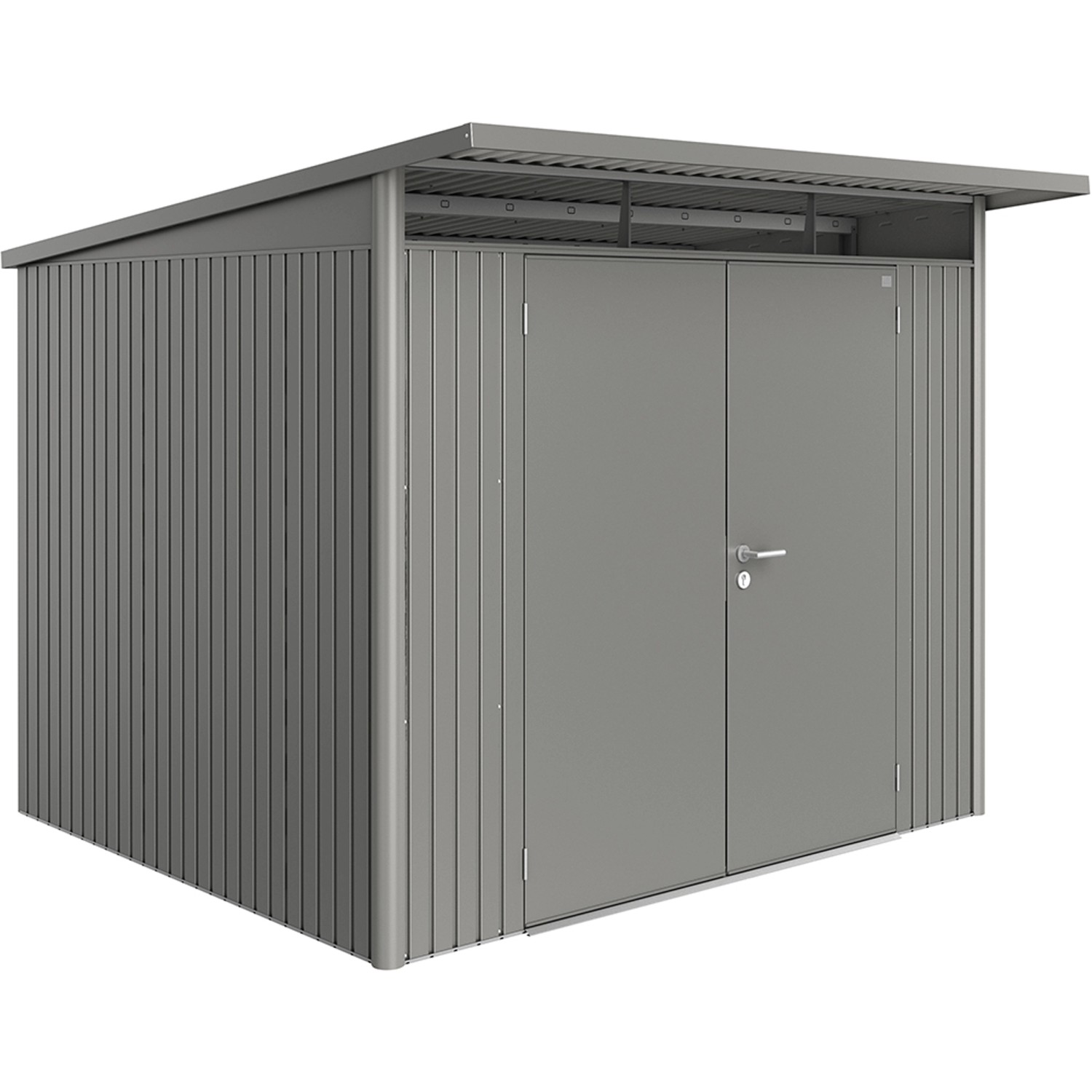 Biohort Plechový domek AvantGarde A6 2křídlé dveře křem.šedá 260 x 260 x 218 cm