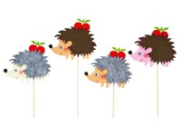 Anděl Přerov Zápich ježek s jablíčkem na špejli, různé druhy, 8 cm