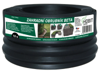 HOBIT garden Zahradní obrubník BETA černý 12 cm x 10 m