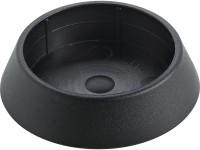 Hettich Plastová krytka nábytkových noh, černá, pr. 60 mm