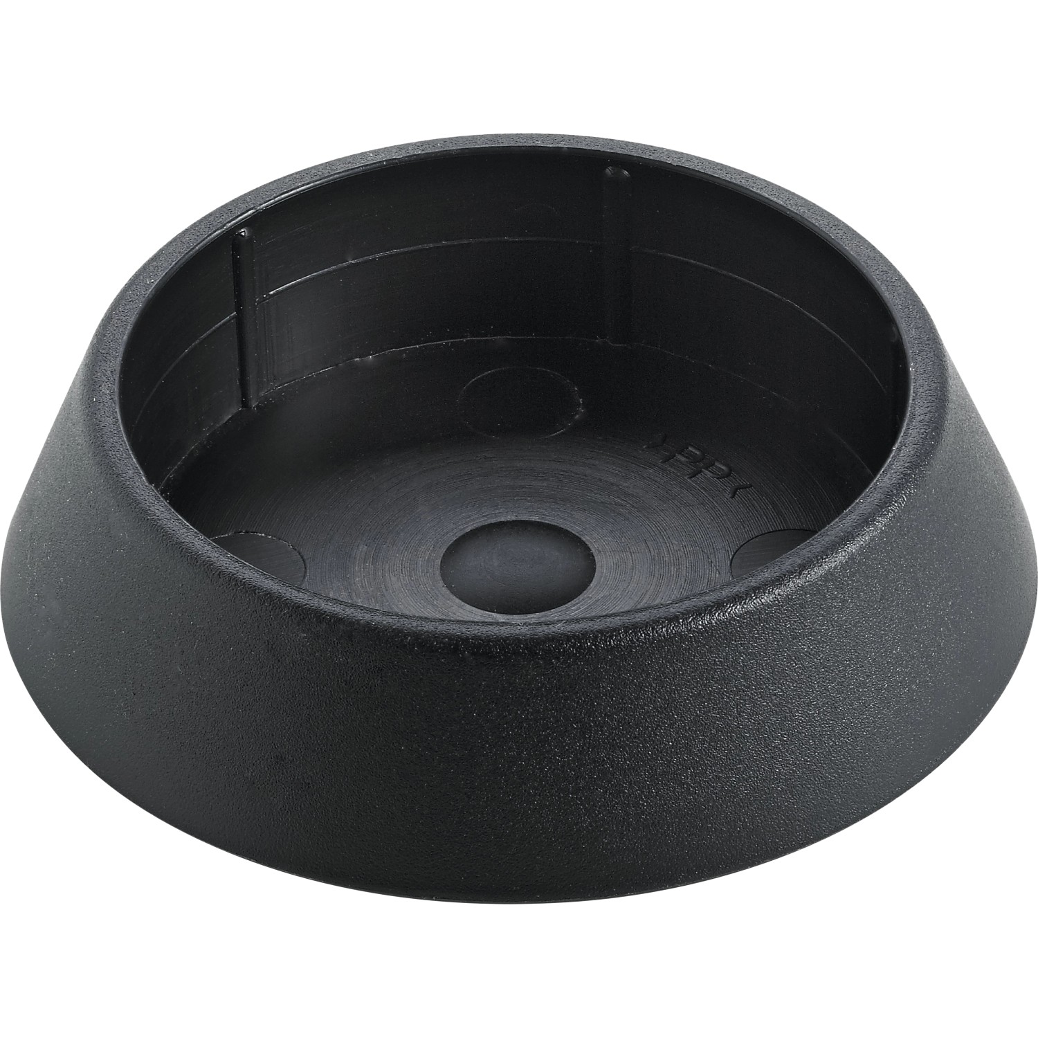 Hettich Plastová krytka nábytkových noh, černá, pr. 60 mm