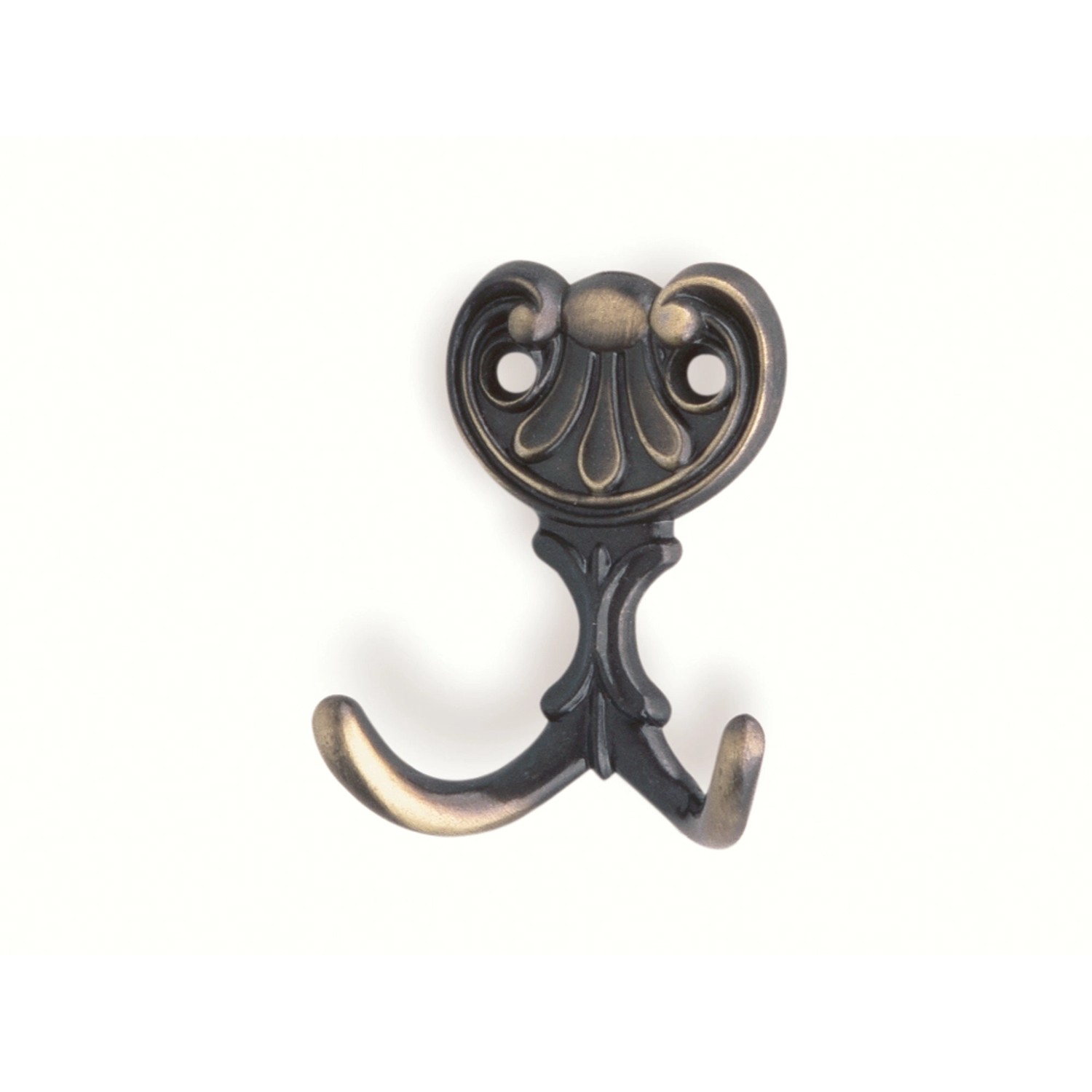 Háček 505 staromosazný leštěný 66 mm x 56 mm x 20 mm