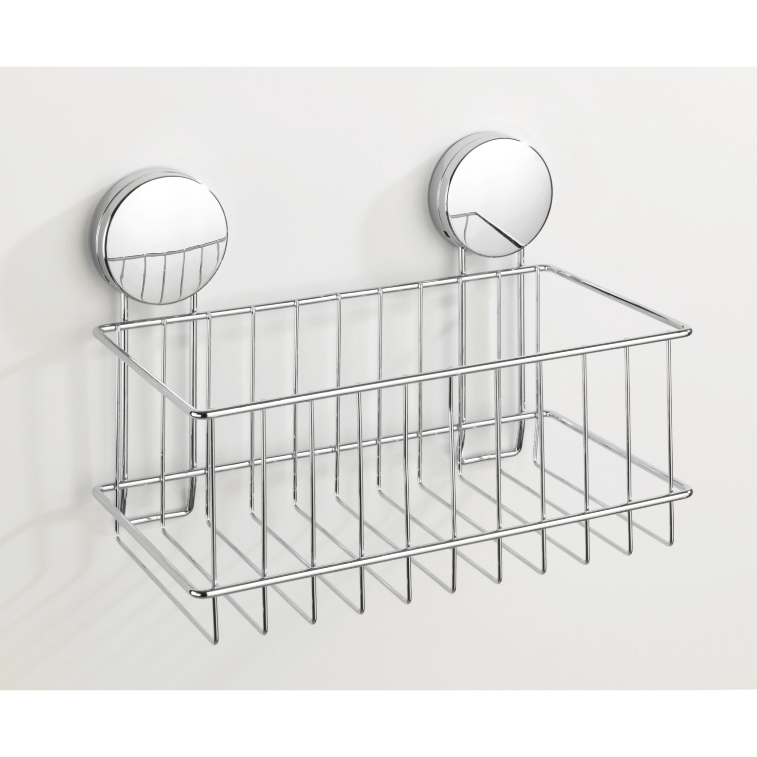 Wenko Nástěnná police Osimo Static Loc Plus ocelová 24 cm x 16,5 cm x 13,5 cm ch