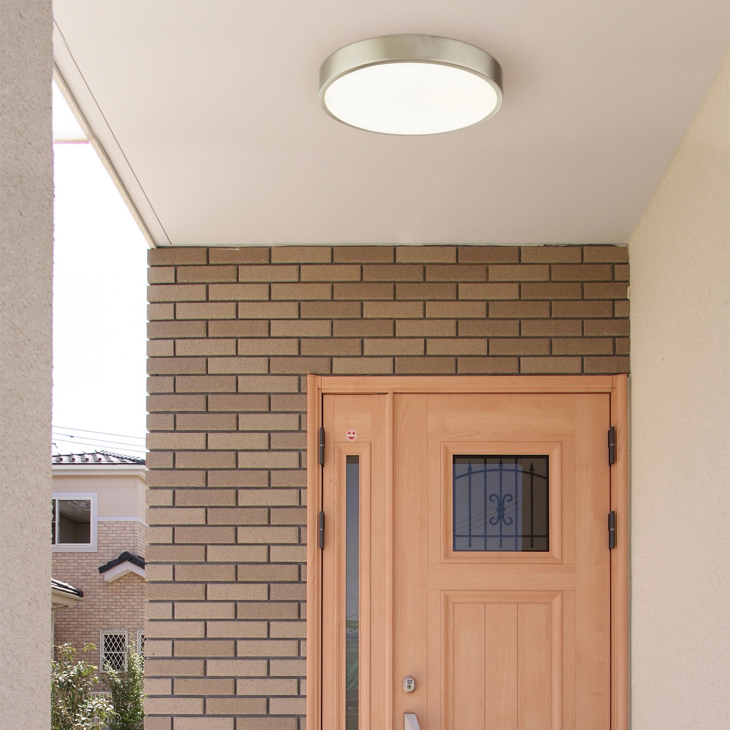 Globo LED stropní svítidlo Vitos, kulaté, 22 W, matný nikl, pr. 17 x 2,6 cm