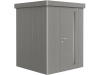 Biohort Plechový zahradní domek Neo1A standardní dveře křem. šedá 180 x 180 cm